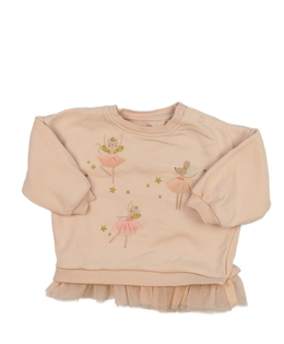 Růžová mikina s baletkami F&F