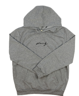 Šedá melírovaná slabá mikina vel. 170