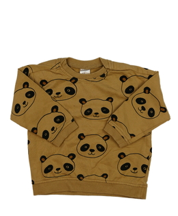 Hnědá slabá mikina s pandou H&M