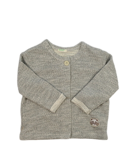 Šedý propínací svetřík Benetton 