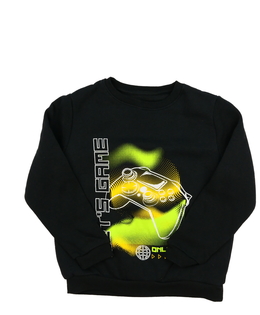 Černá mikina s herním motivem Primark 