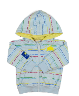 Modrá pruhovaná mikina 