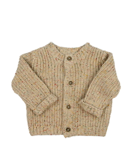 Hnědý propínací svetřík Next