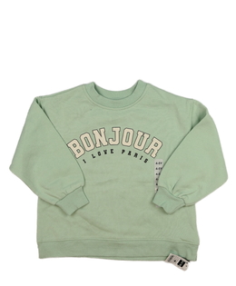 Nová zelená mikina s nápisem 