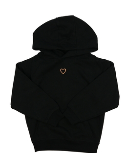 Černá mikina se srdcem George