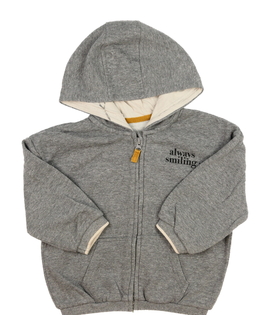 Šedá melírovaná mikina s nápisem George