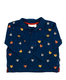 Modrá mikina se zvířátky Jojo Maman Bébé