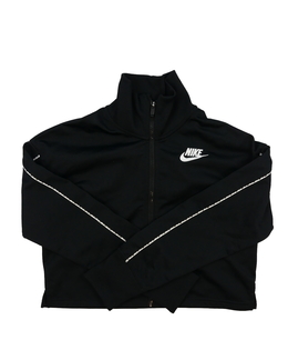 Černá crop mikina Nike 