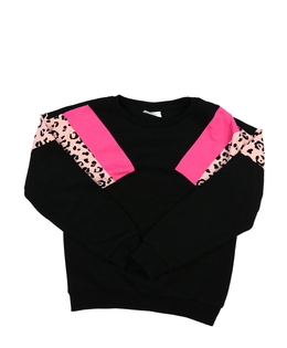 Černo-růžová mikina 