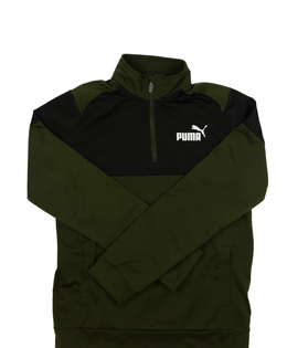 Zeleno-černá sportovní mikina Puma 