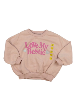 Nová růžová mikina s nápisem 