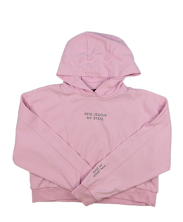 Růžová crop mikina George