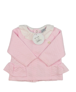Nový růžový propínací svetřík 