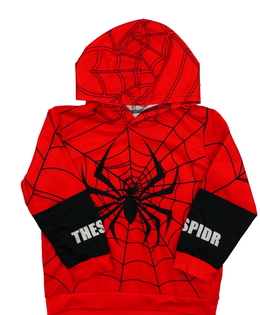 Červená slabá mikina Spider-man 