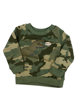 Zelená maskáčová dino mikina Primark 