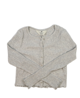 Šedý crop svetřík H&M
