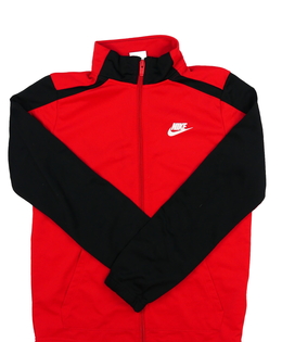 Černo-červená sportovní mikina Nike 