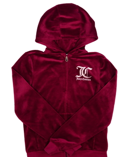 Červená hebká mikina Juicy Couture 