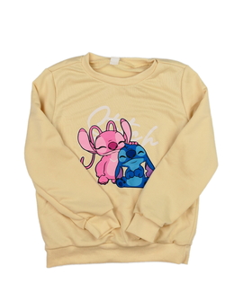 Žlutá slabá mikina Stitch 