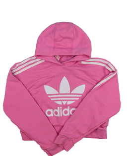 Růžová crop mikina Adidas