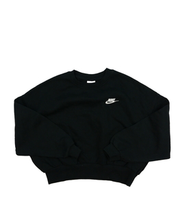 Černá crop mikina Nike 