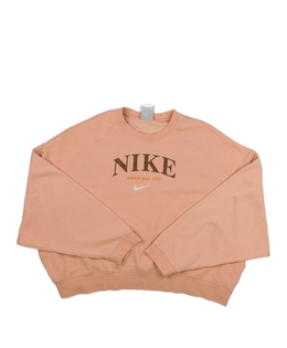 Světle růžová crop mikina Nike 