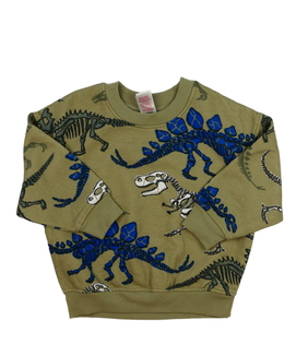Zelená dinosauří mikina 