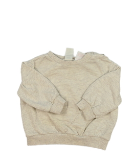 Krémová melírovaná mikina H&M