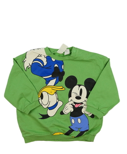 Zelená mikina Mickey Disney H&M