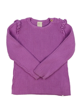 Fialový svetr s volánky H&M