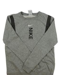 Šedá melírovaná mikina vel. 170 Nike 