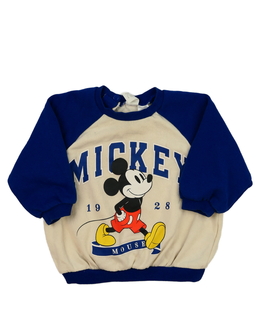 Hnědo-modrá mikina Mickey Disney H&M 
