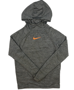 Šedá melírovaná sportovní mikina Nike 