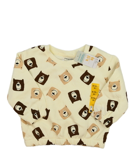Nová hnědá mikina s medvědy Primark 