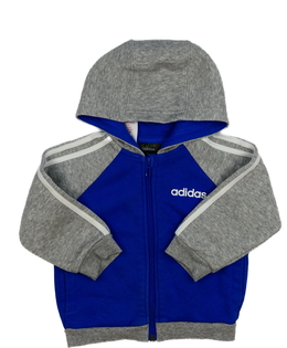 Šedo-modrá mikina Adidas