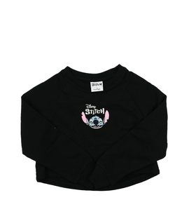 Černá crop mikina Stitch Disney George