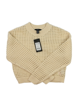 Nový krémový madeirový crop svetr New Look 