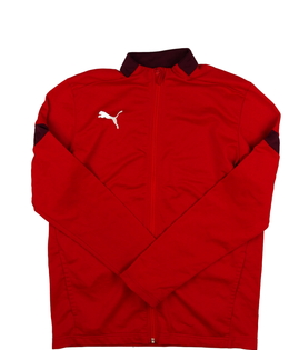 Červená sportovní mikina vel. 176 Puma 