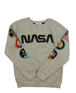 Šedá melírovaná mikina NASA H&M