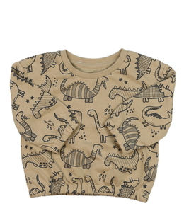 Hnědá dinosauří mikina Primark 