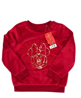 Nová červená hebká mikina Minnie George