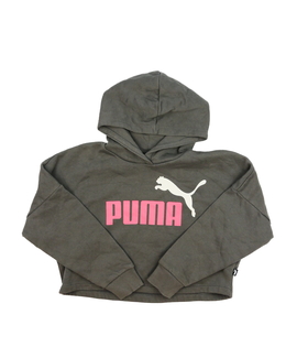 Šedá crop mikina Puma 