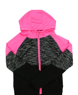 Černo-růžová sportovní mikina Primark 