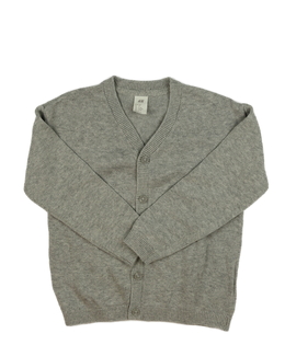 Šedý přízový propínací svetr H&M