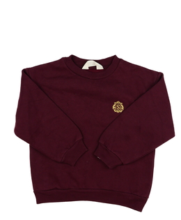 Tmavá bordo mikina s písmenem S H&M
