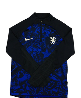 Tmavá černo-modrá sportovní mikina Nike 
