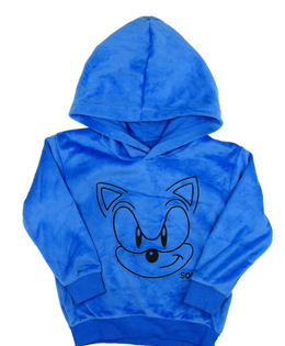 Modrá hebká mikina Sonic 