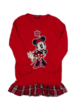 Červený slabý dlouhý svetřík Minnie Disney George