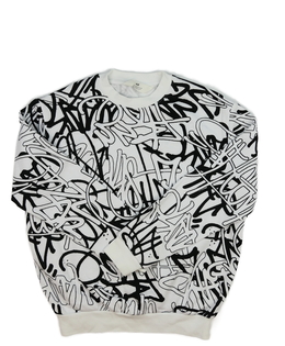 Bílá vzorovaná mikina H&M