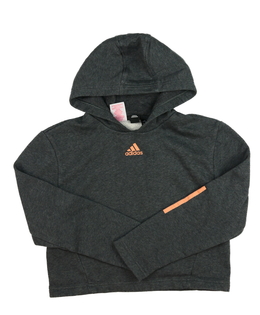 Šedá crop mikina Adidas 